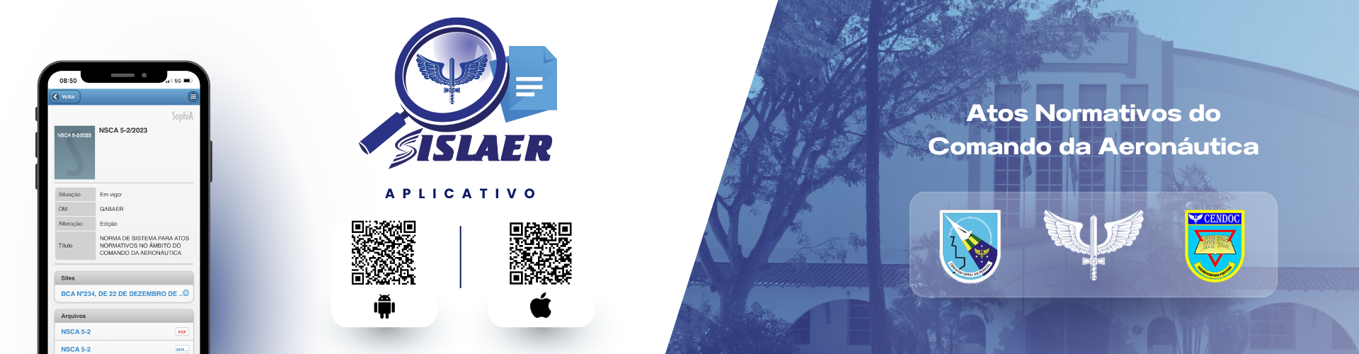 Banner da instituição